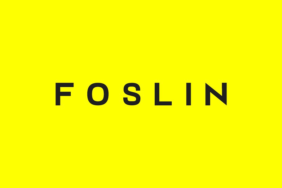 Шрифт Foslin